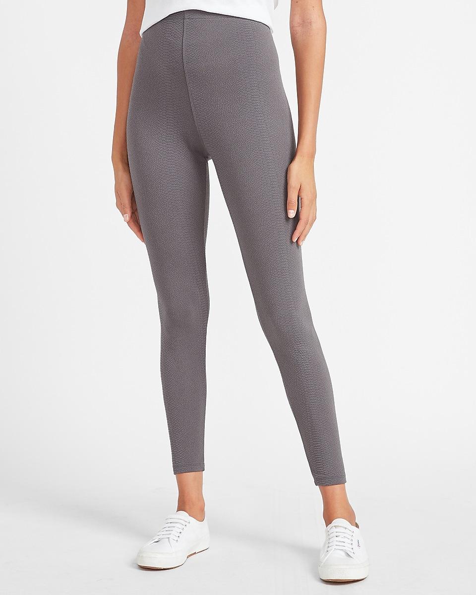 Express High Waisted Snakeskin Textured 