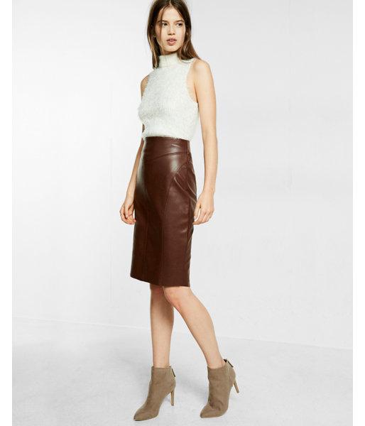 leather pencil skirt express