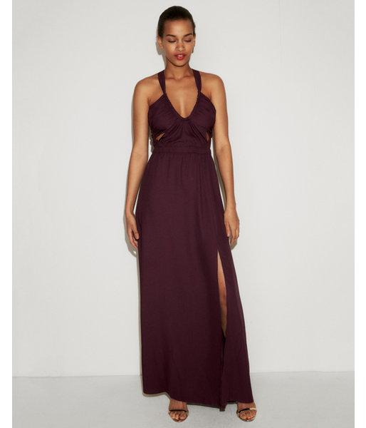 express maxi dress strappy cut out