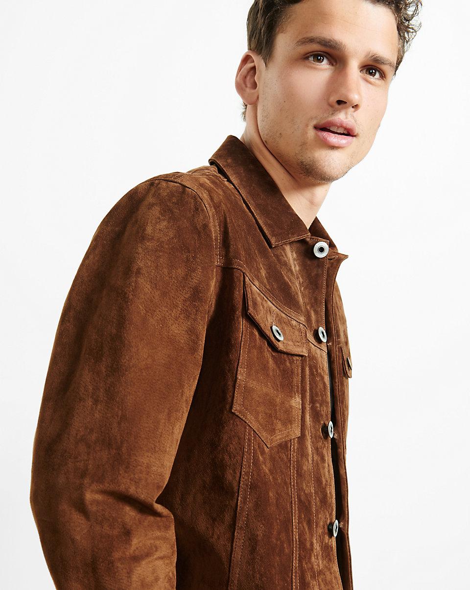 express brown suede jacket