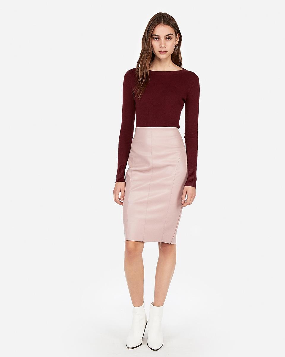 leather pencil skirt express