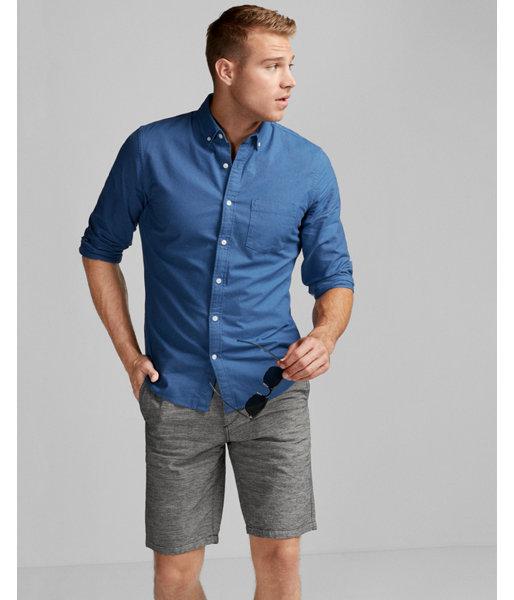 slim soft wash garment dyed oxford shirt