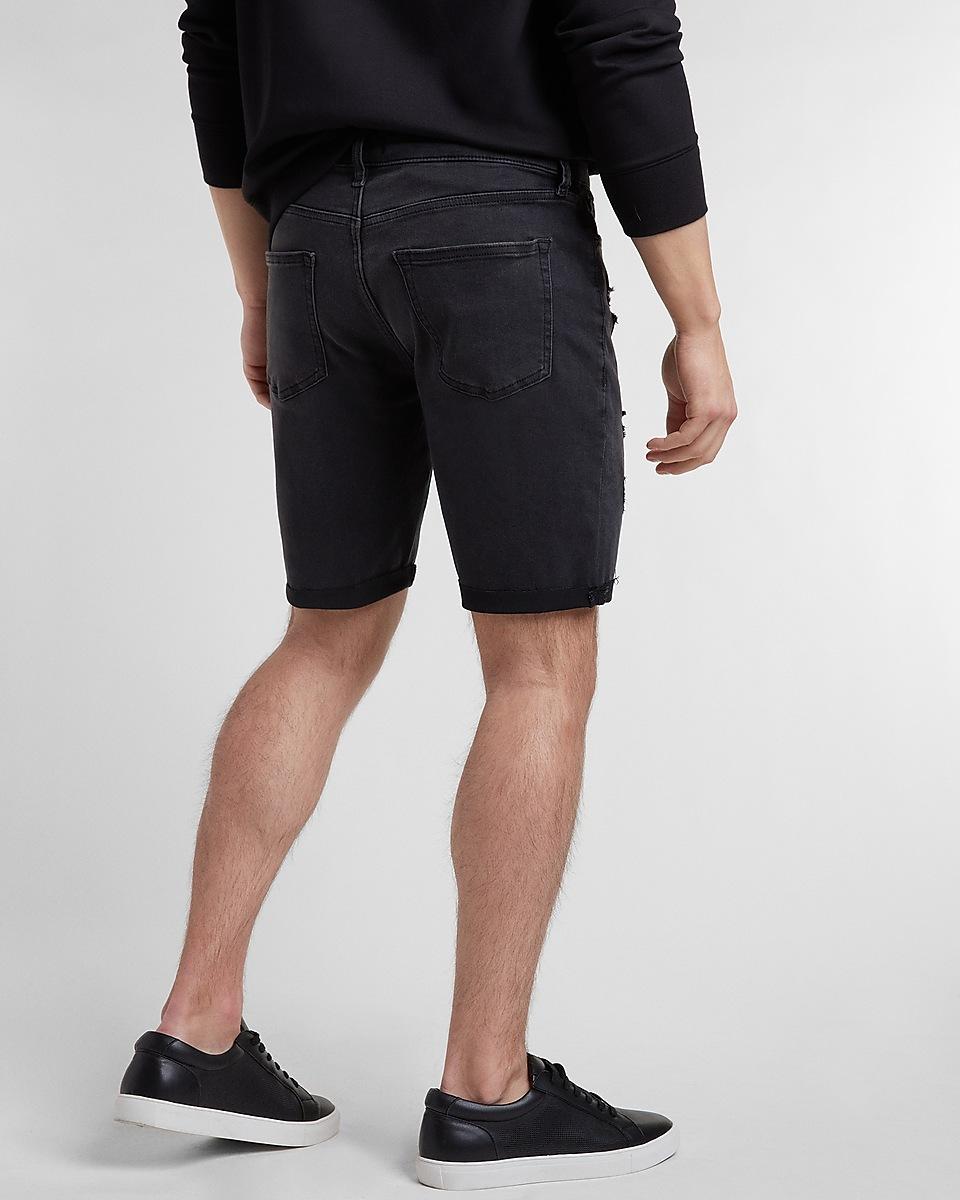 Express Ripped Black Hyper Stretch Jean 