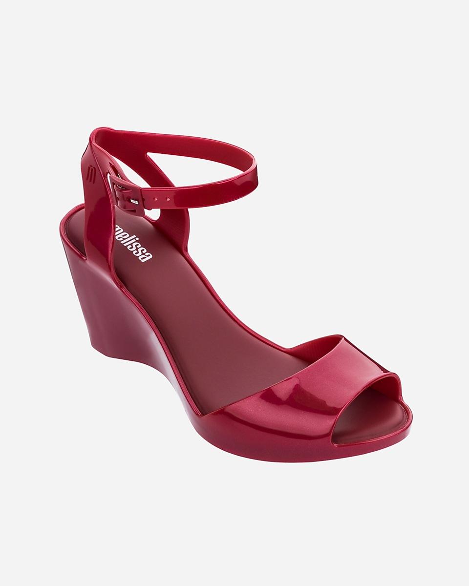 Express Melissa Shoes Blanca Wedge Sandal Red - Lyst