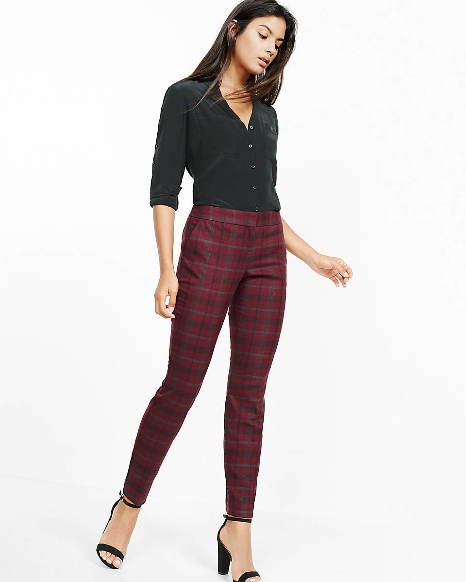 express plaid pants