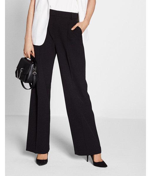 wide leg mid rise pants