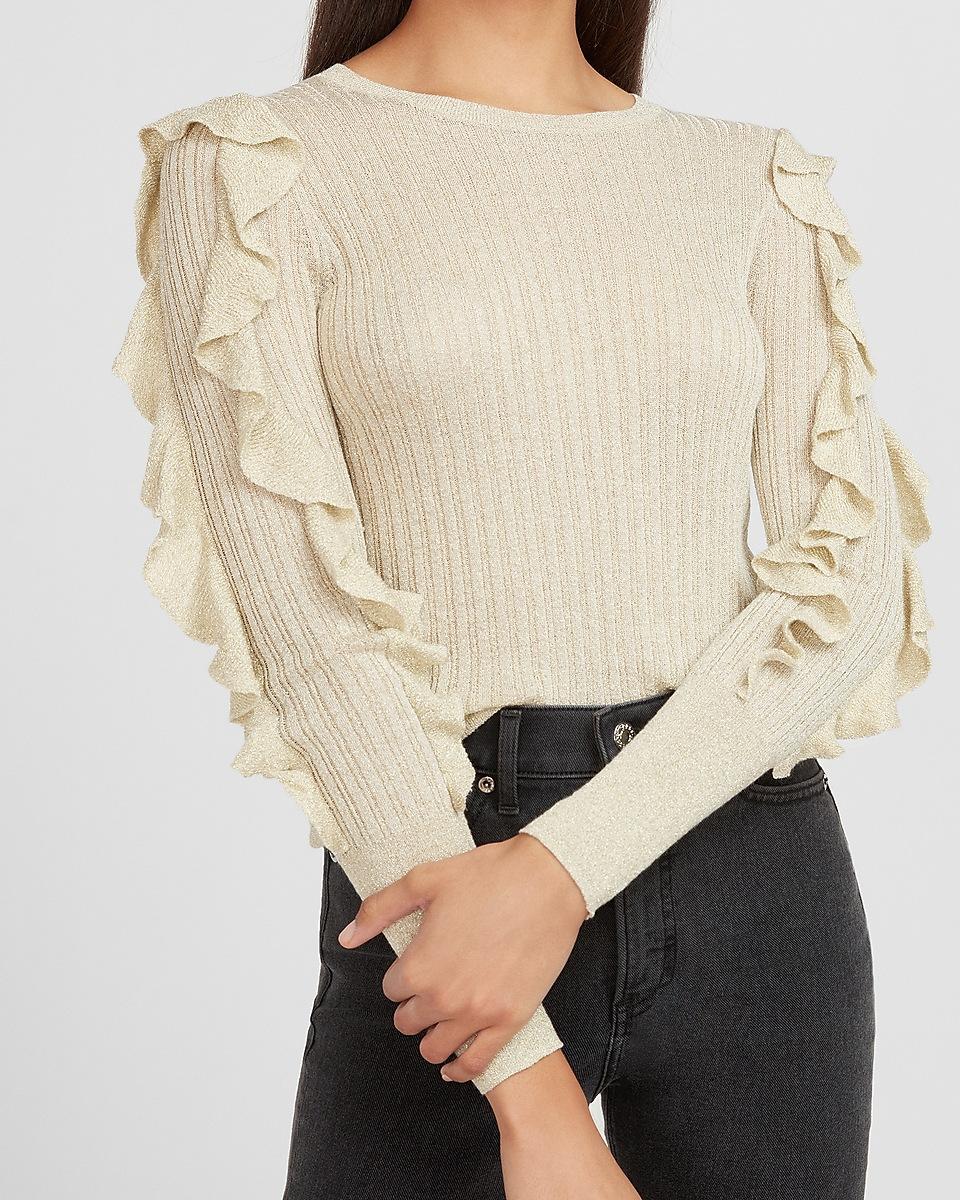 express metallic sweater