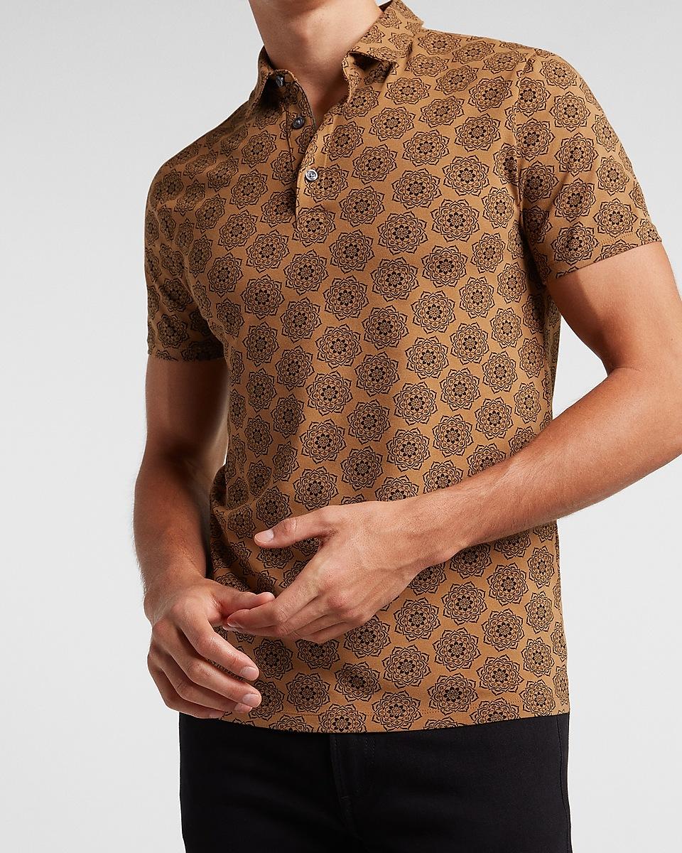 Express Denim Medallion Print Moisture 