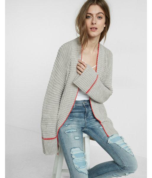 chunky knit coatigan
