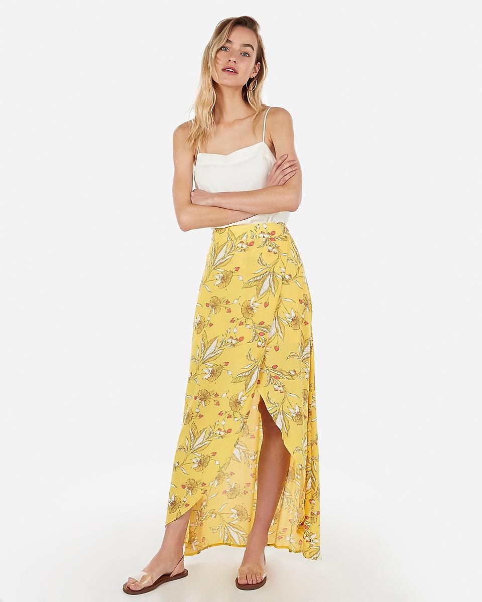 express floral skirt