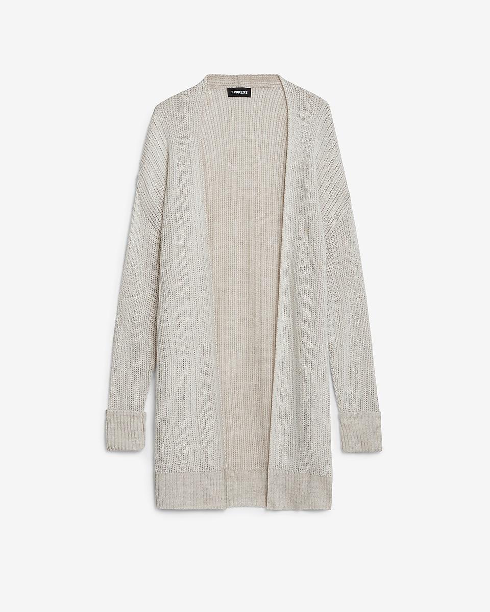 knit ribbed cardigan