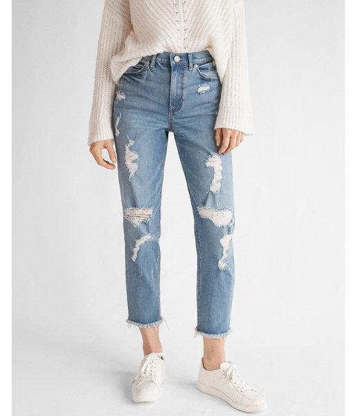 Express Denim High Waisted Light Wash 