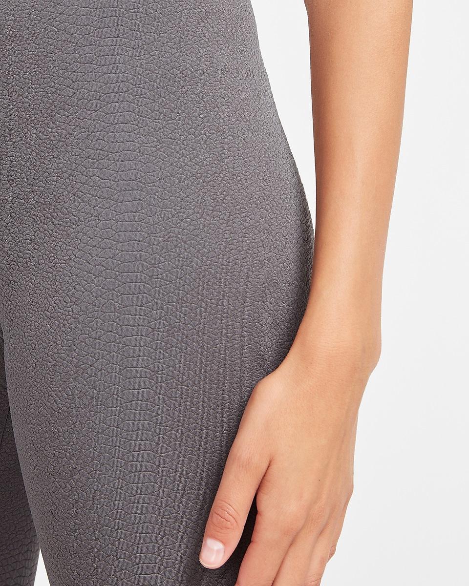 Express High Waisted Snakeskin Textured 
