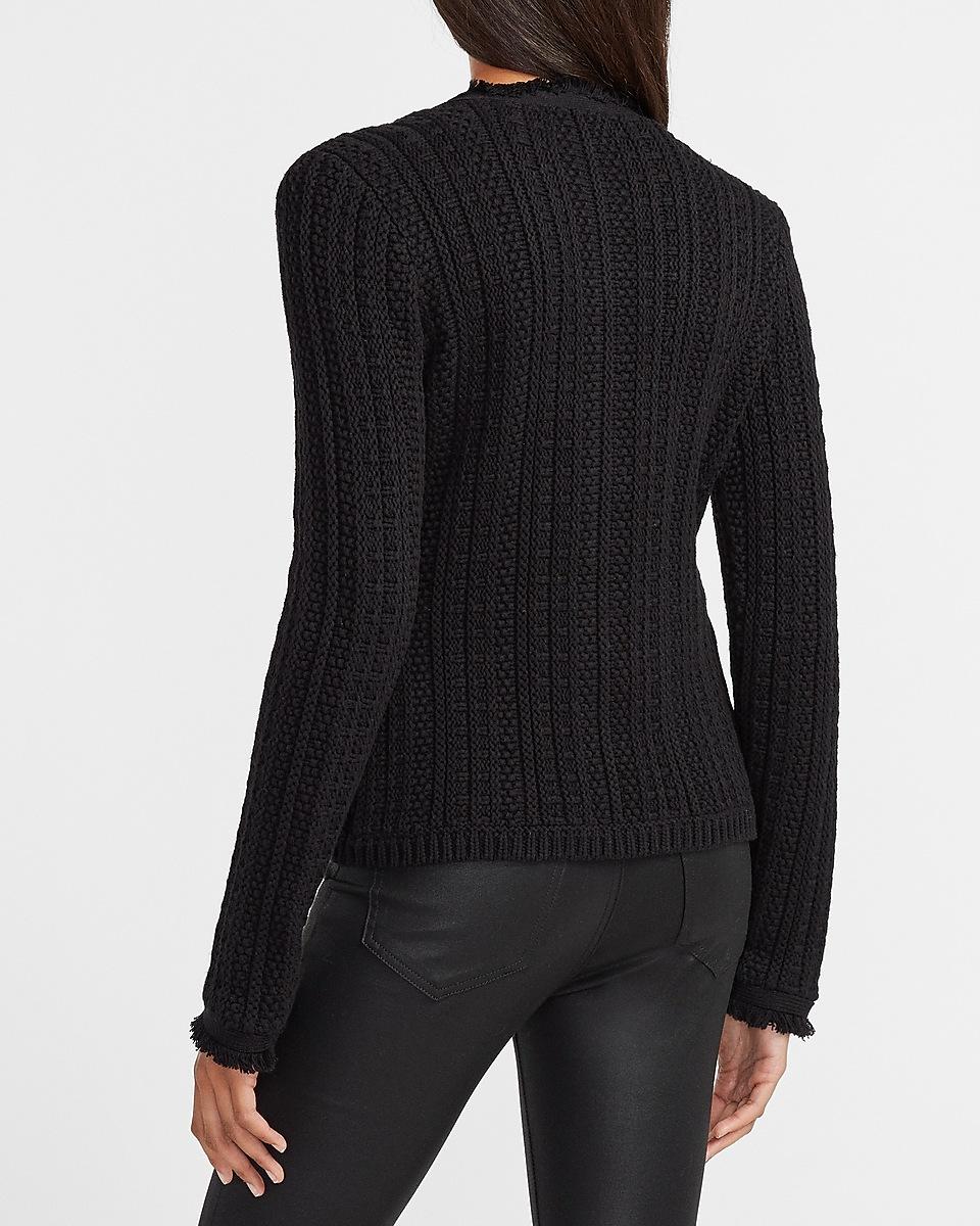 button up sweater jacket