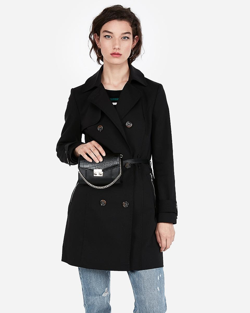 tan jacket navy pants