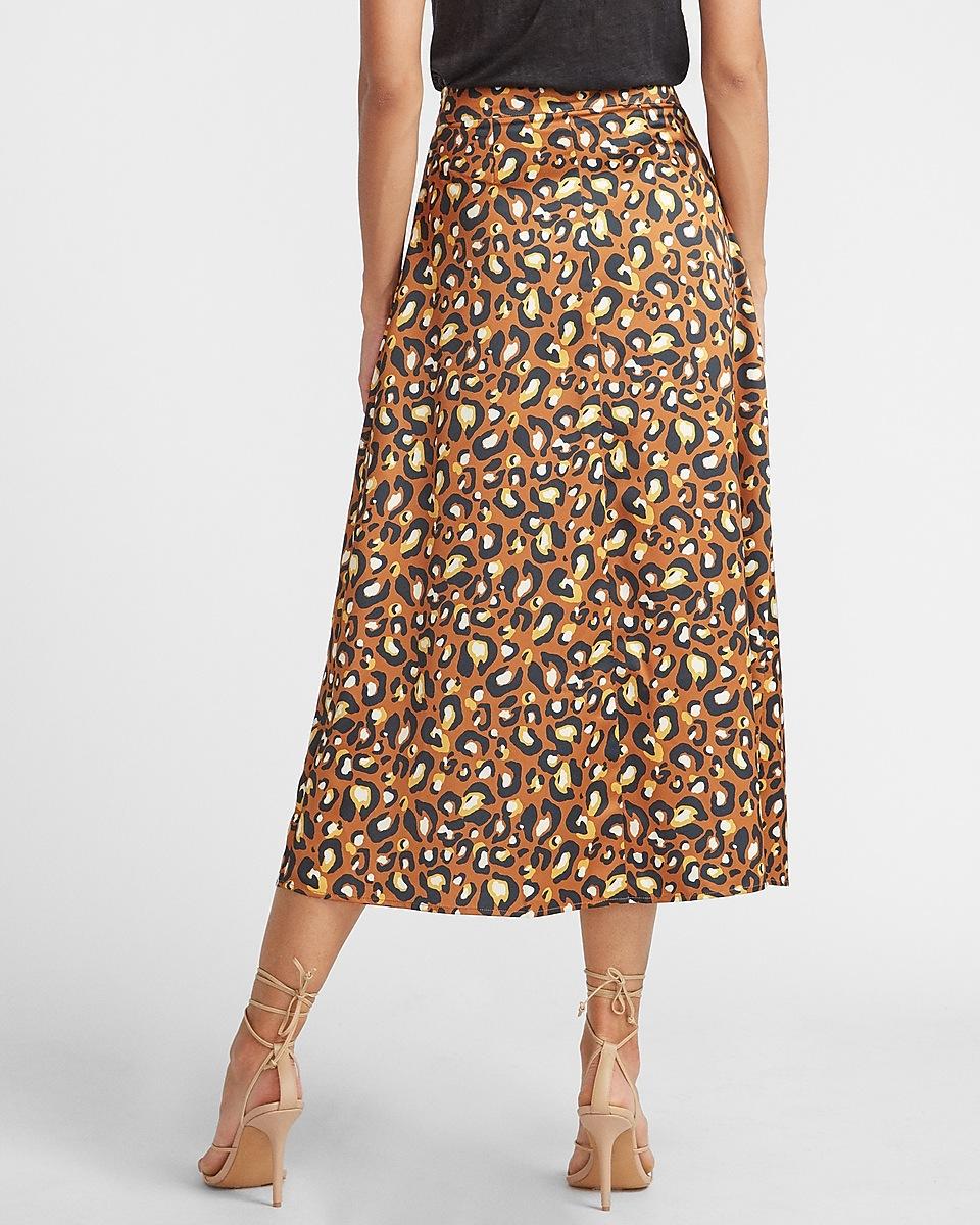 express leopard skirt