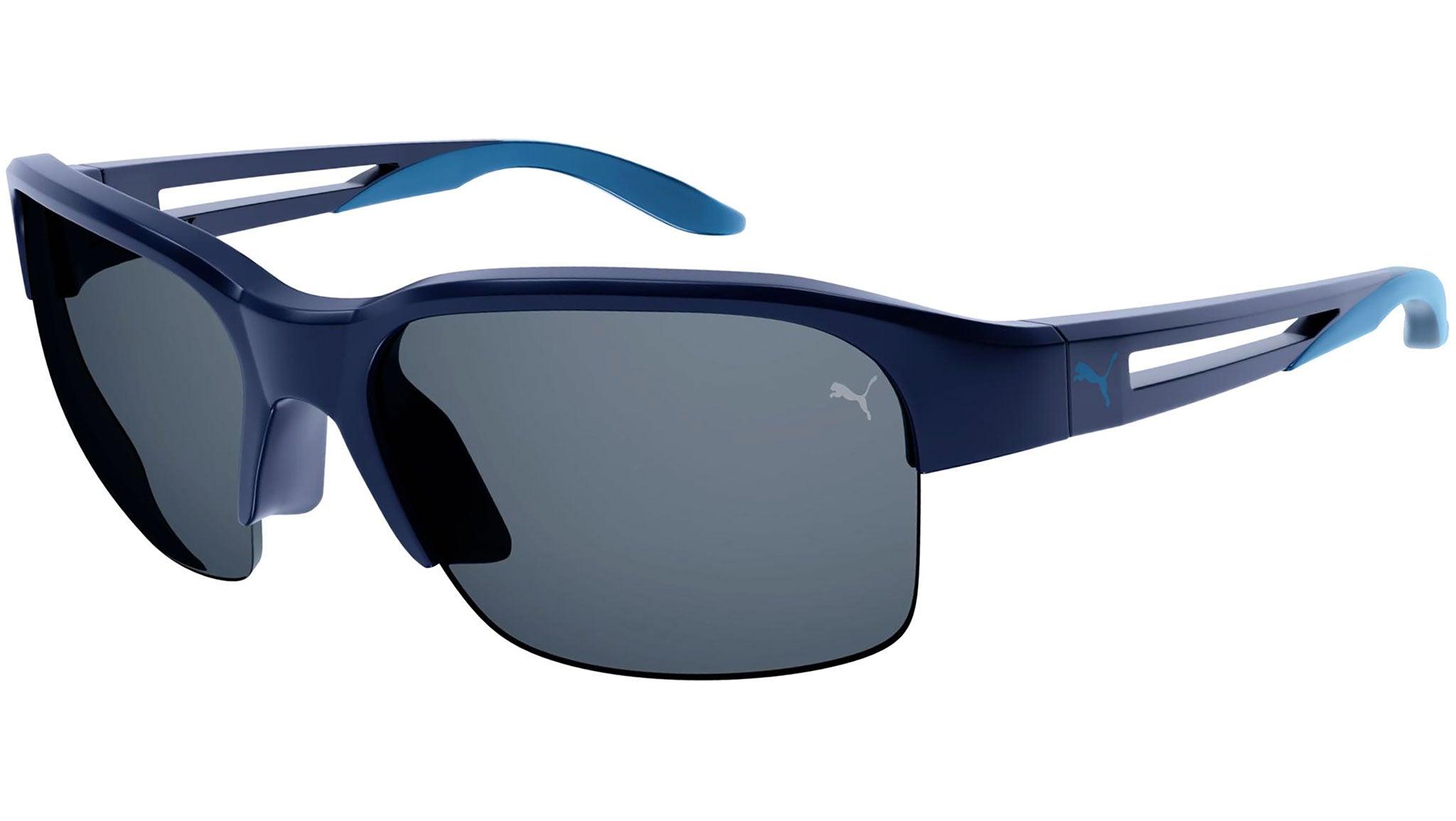Mens Accessories Sunglasses PUMA Pu0327s 003 Matte Blue for Men 