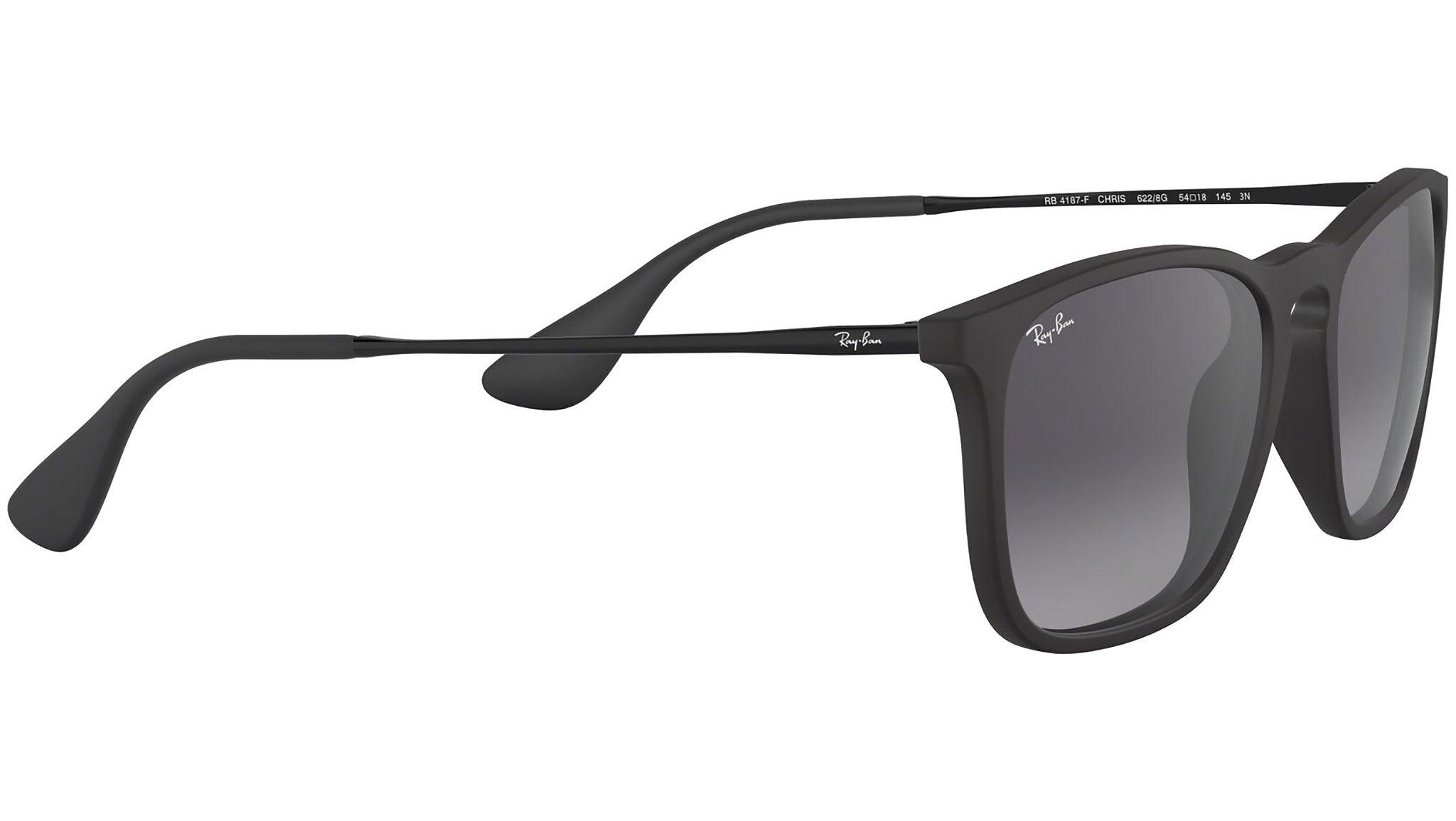 Ray-Ban Chris Rb4187f 622/8g Rubber Black for Men | Lyst