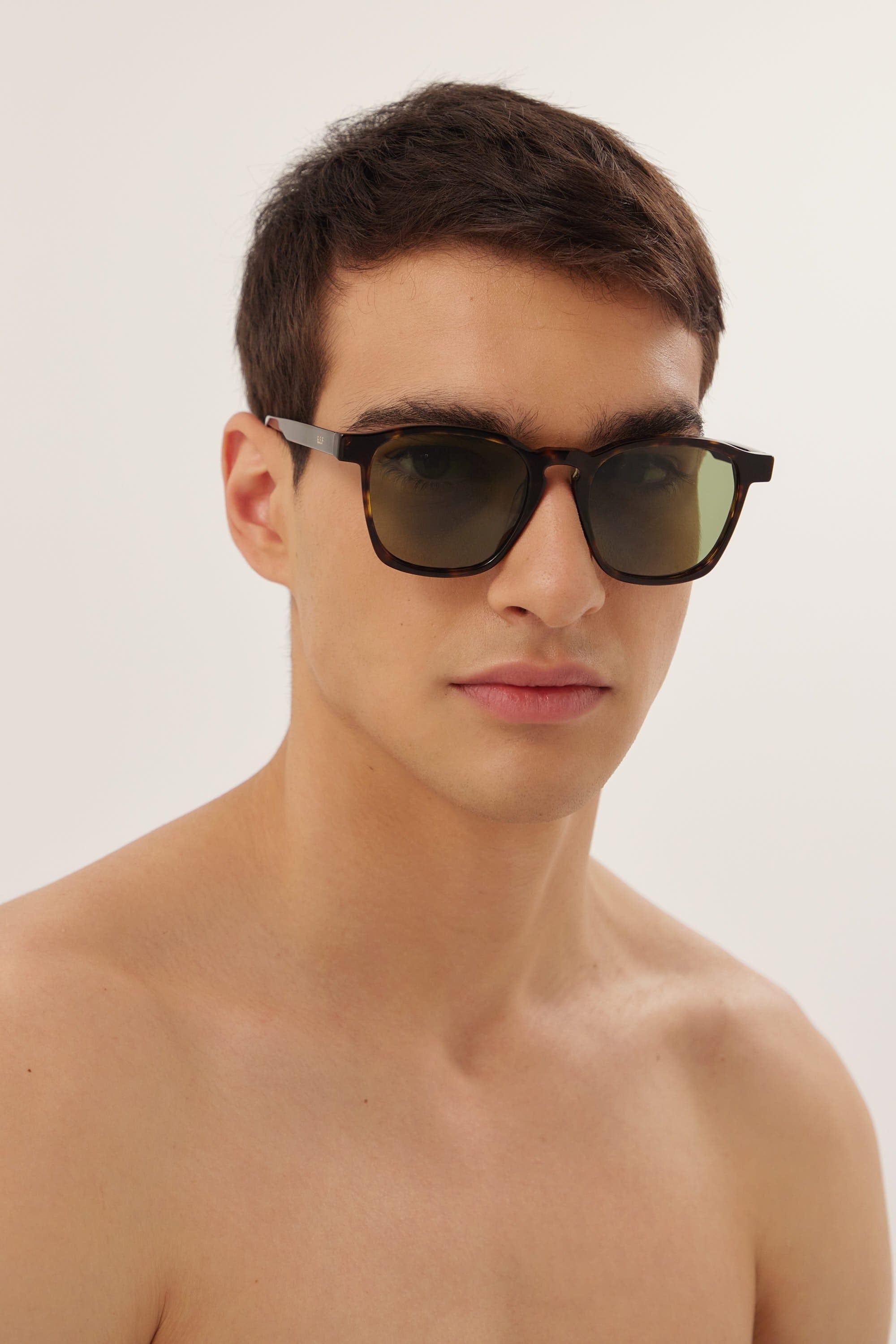 Retrosuperfuture Unico 3627 Green Sunglasses in Brown for Men | Lyst