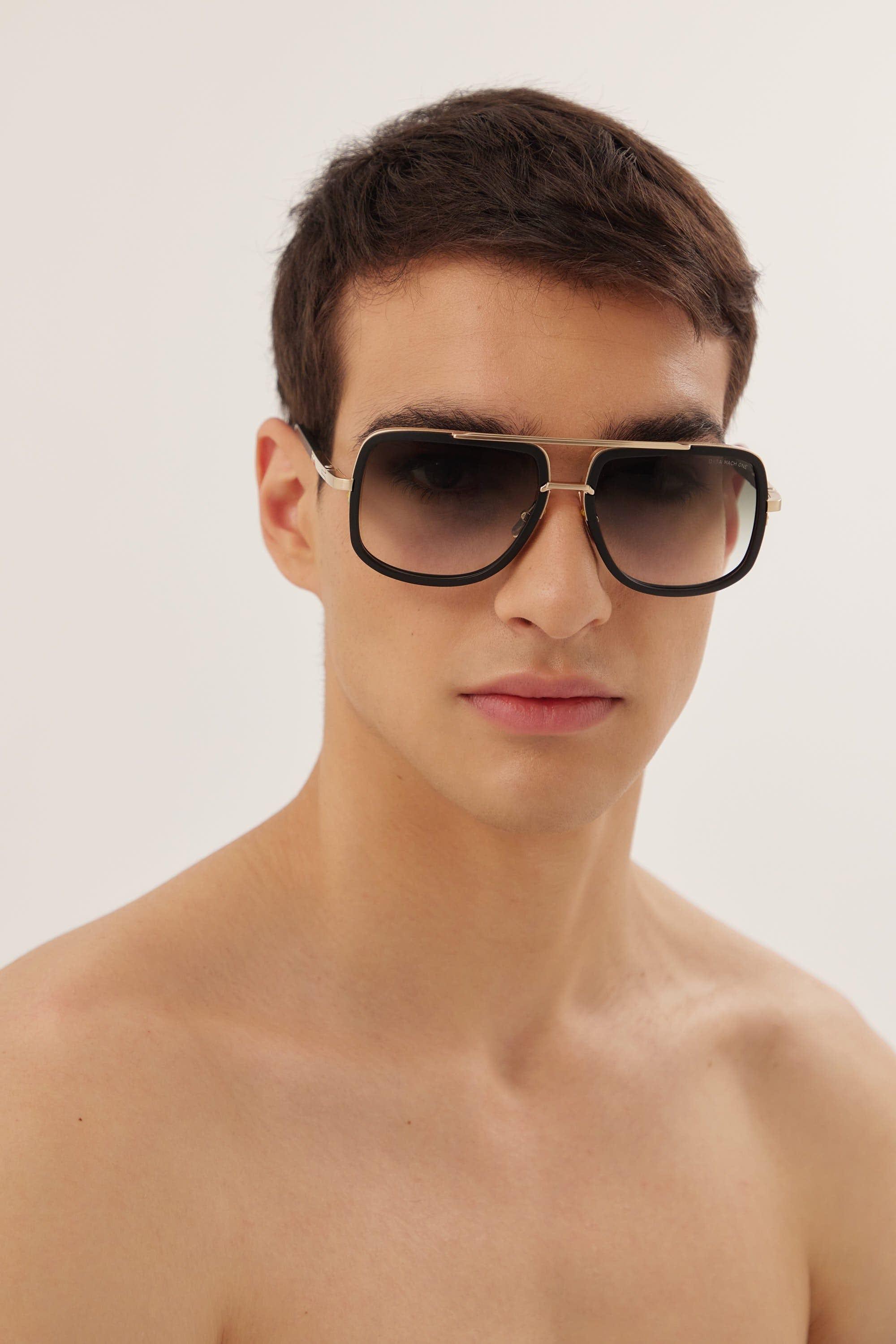 Dita Eyewear Mach-one Black And Grey Gold Caravan Sunglasses in Brown for  Men | Lyst