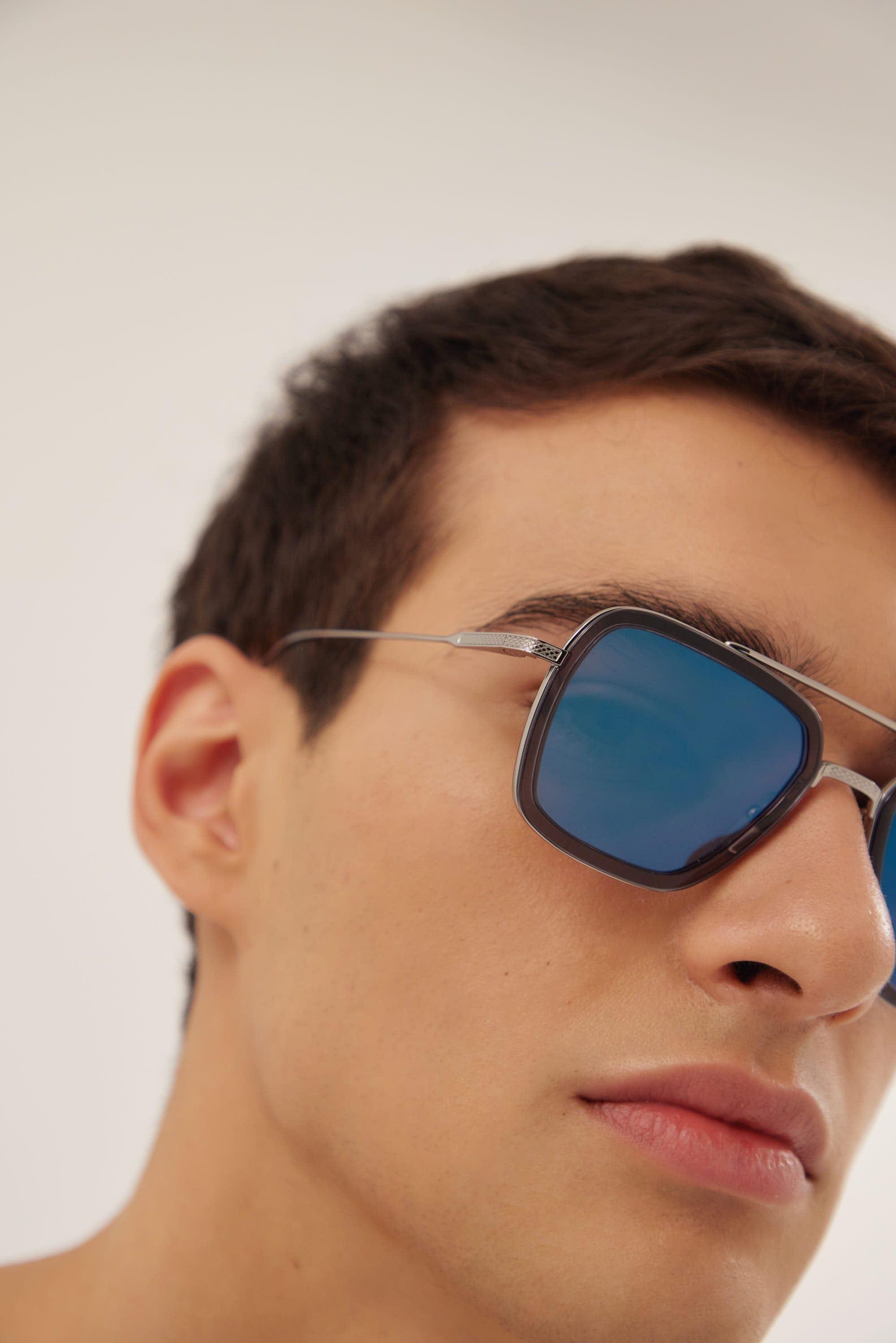 Dita Eyewear Flight 6 Blue And Gold Caravan Sunglasses for Men | Lyst