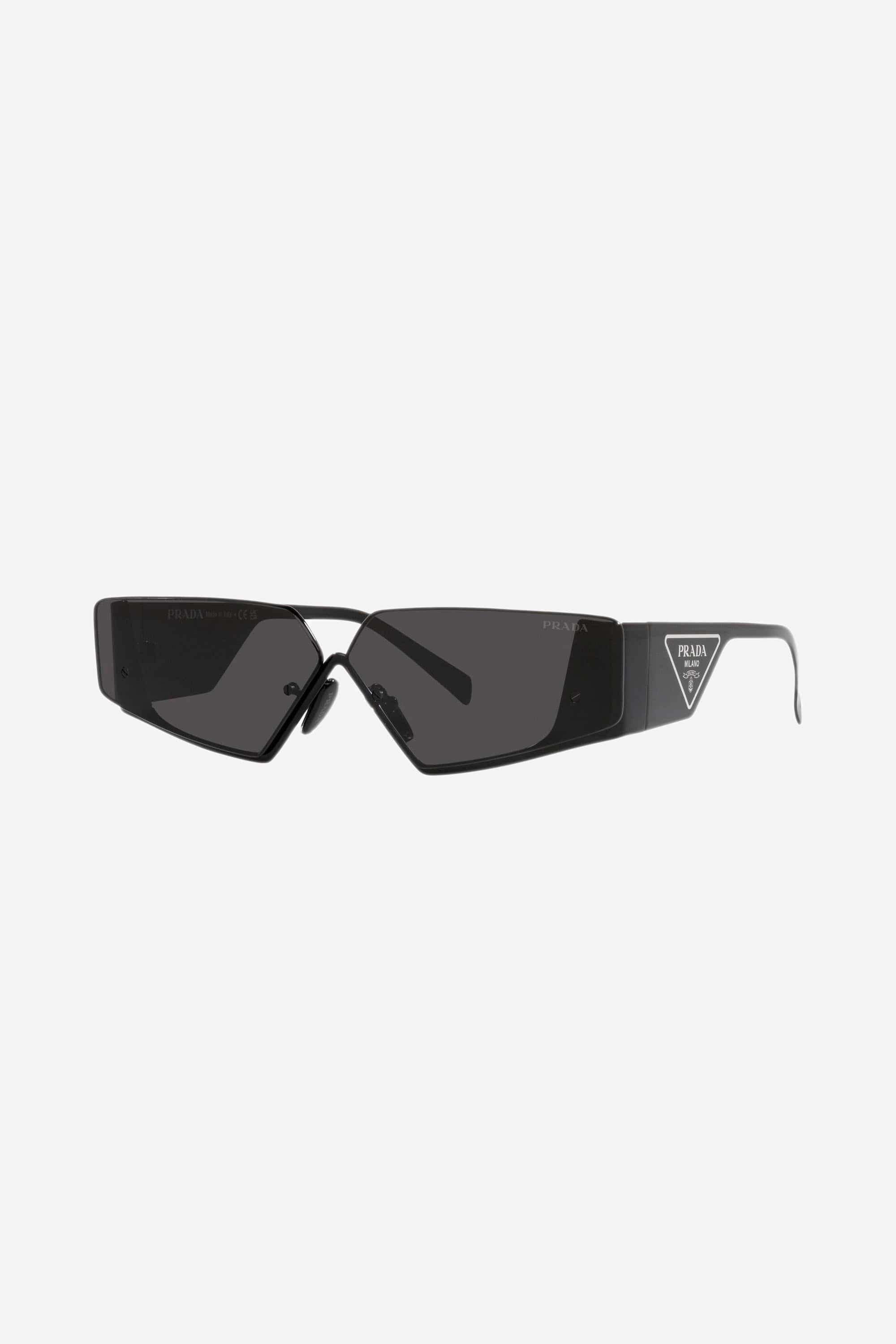 Prada Flat Top Black Sunglasses Man Catwalk for Men | Lyst