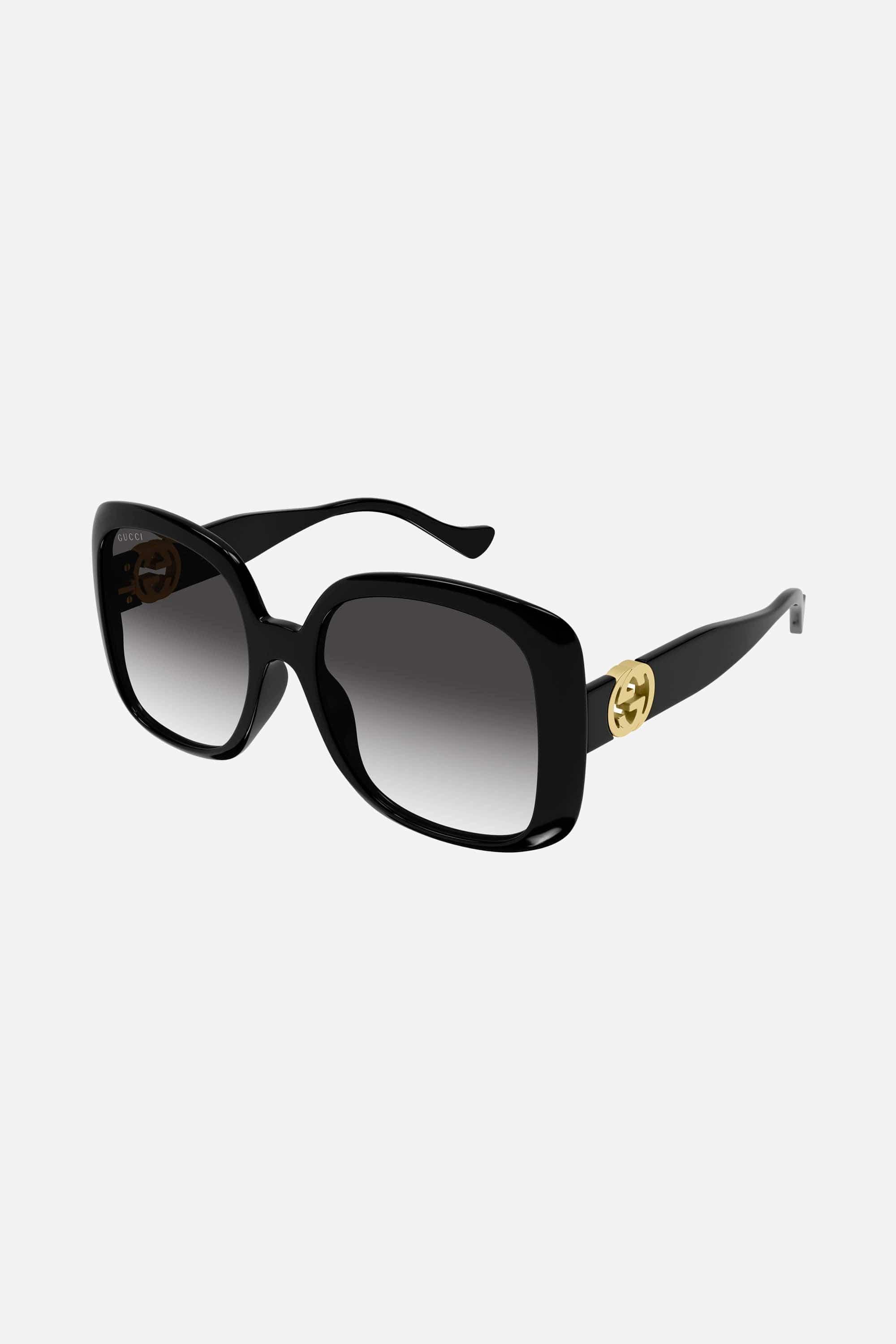 gucci butterfly sunglasses black
