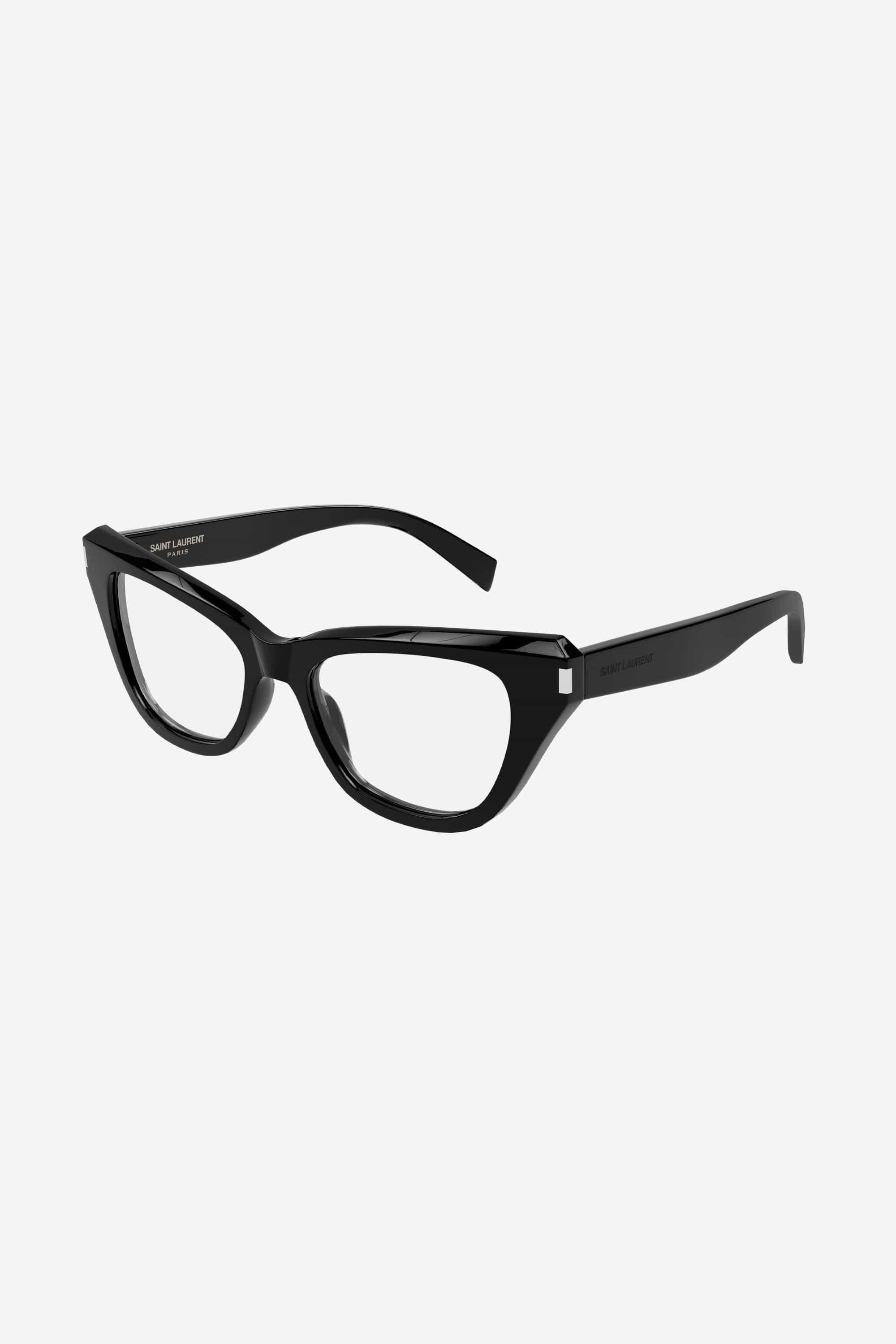 Saint Laurent Cat Eye Angular Black Frame Lyst