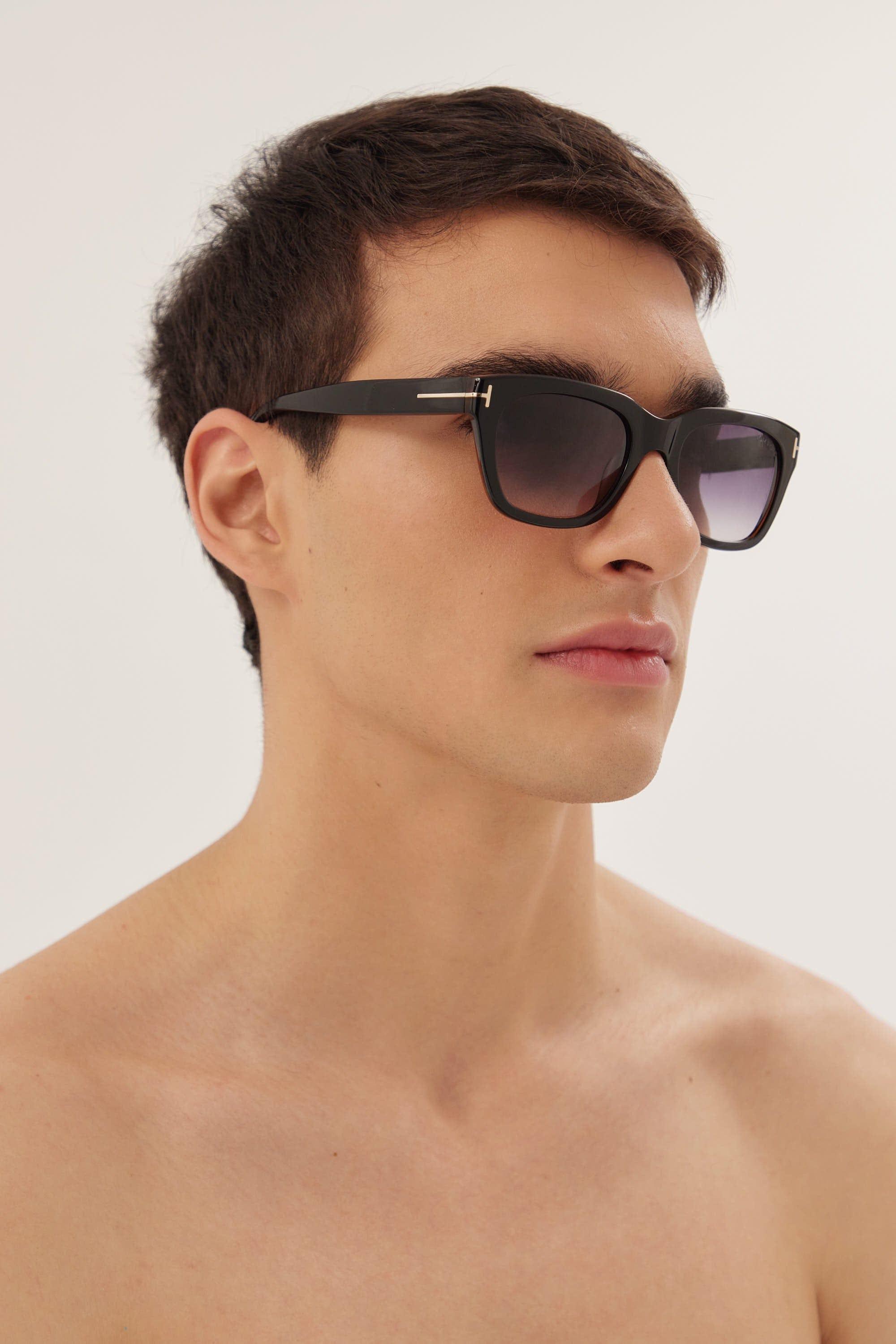 Tom Ford Classic Black Sunglasses in Brown for Men | Lyst