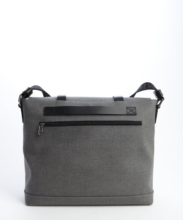 Ferragamo Canvas and Leather Strap New Form Messenger Bag in Gray for Men | Lyst