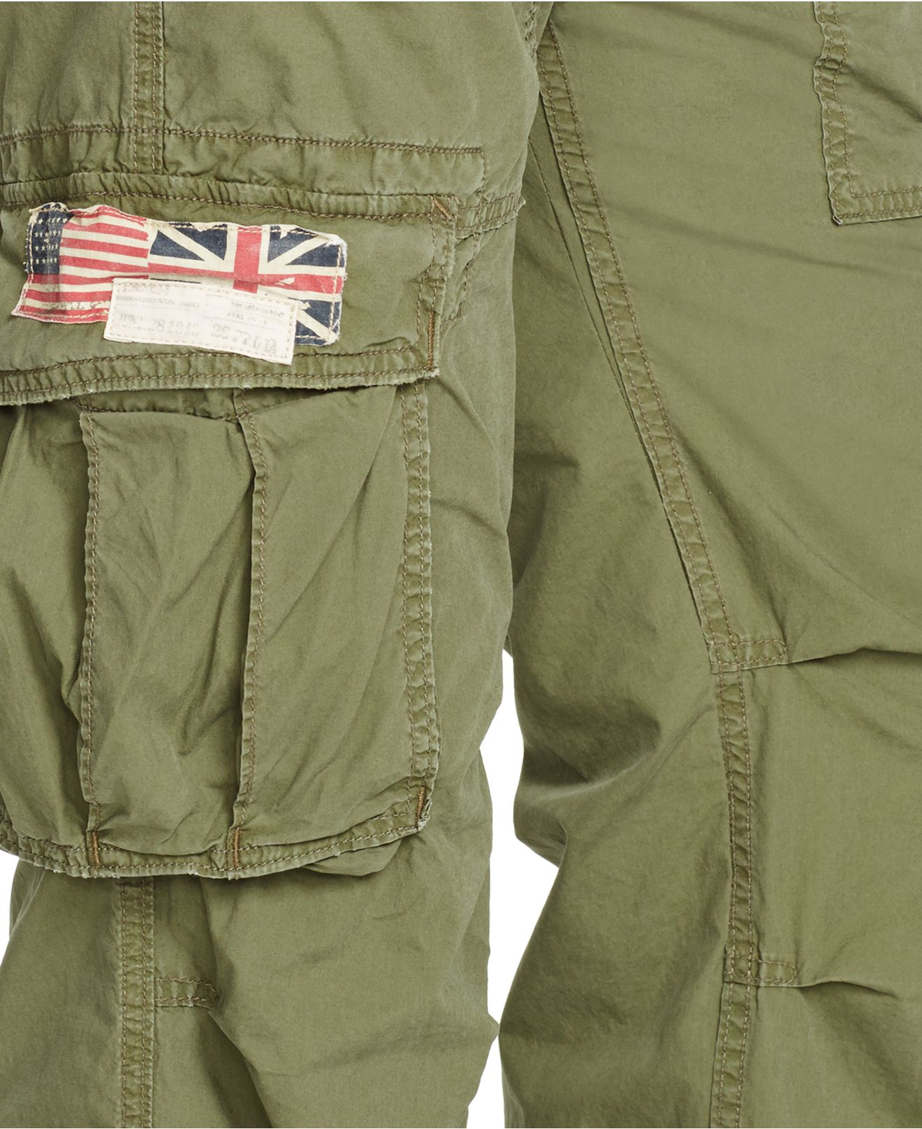 Denim & Supply Ralph Lauren Jersey-Lined Cargo Pant in Green for 
