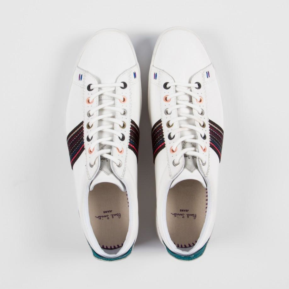 Paul Smith Men's White Leather 'osmo' Trainers for Men - Lyst