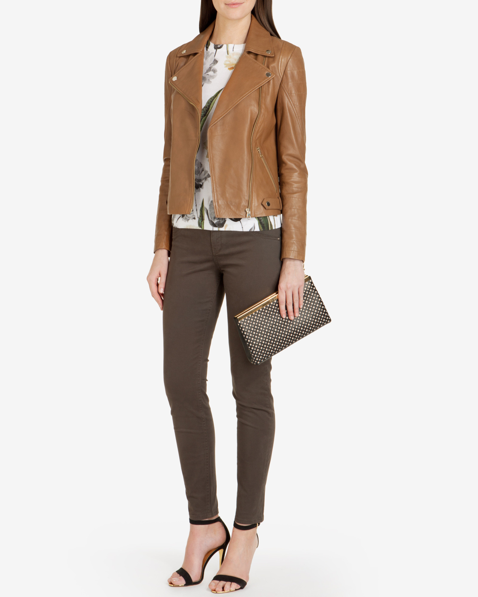Ted baker womens leather jacket Outlet