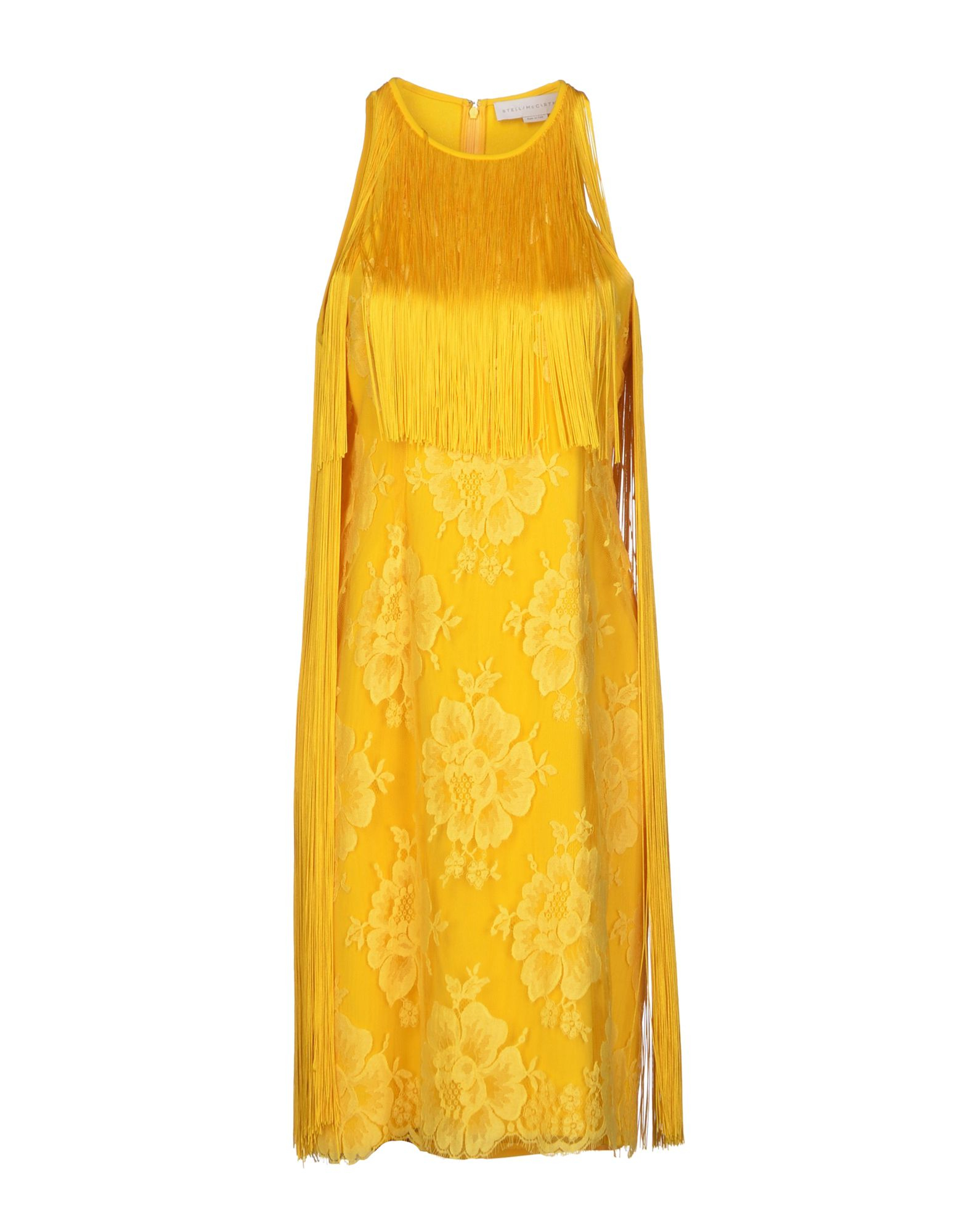 stella-mccartney-yellow-knee-length-dress-mini-dresses-product-1 ...