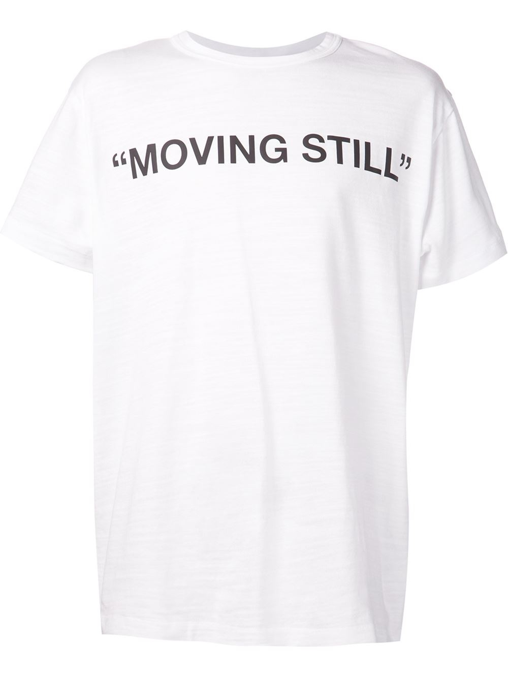 Off-White c/o Virgil Abloh Moving Still Cotton-Jersey T-Shirt in White for  Men - Lyst