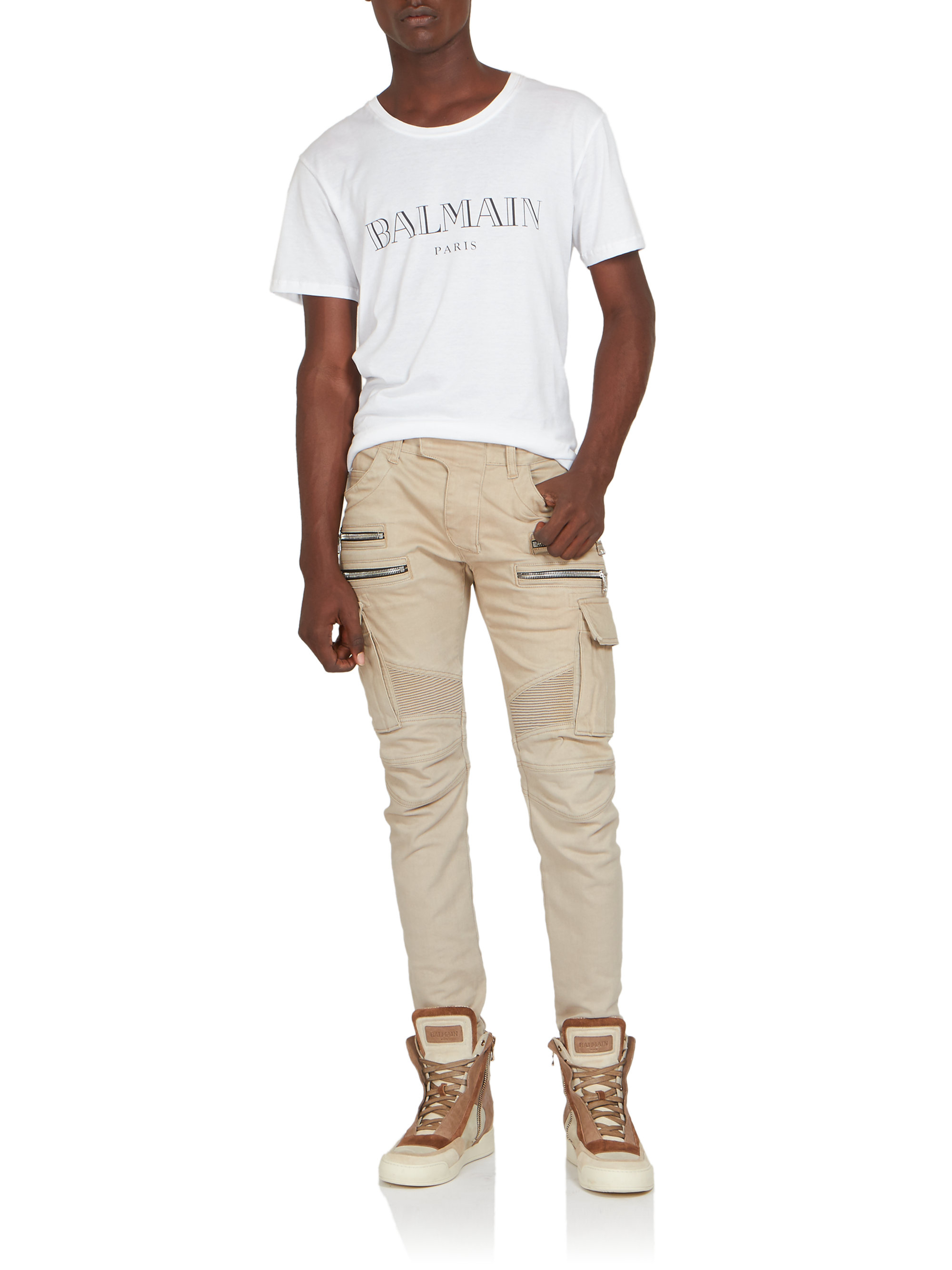 balmain tshirt white