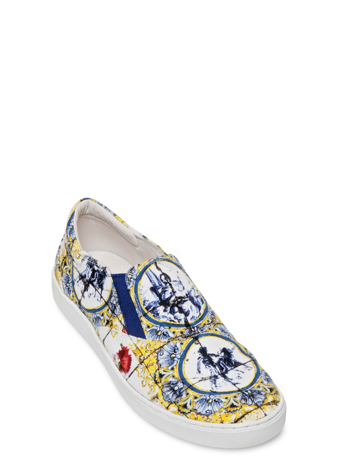 dolce gabbana slip on sneakers