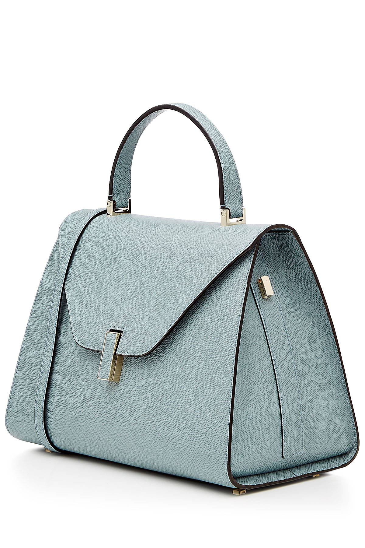 Valextra Isis Leather Tote - Blue - Lyst