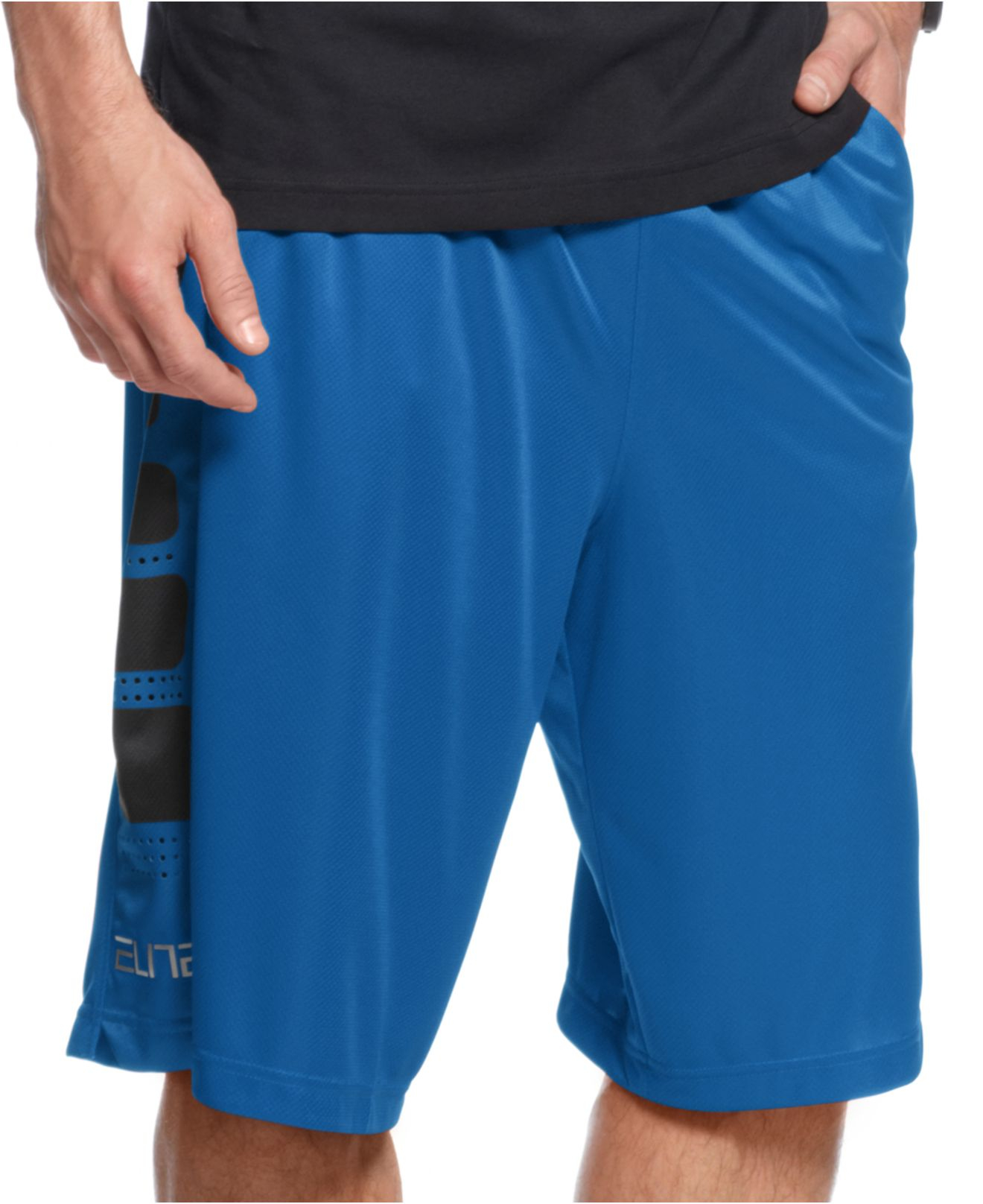 Nike Elite Stripe Basketball Shorts in Blue for Men | Lyst