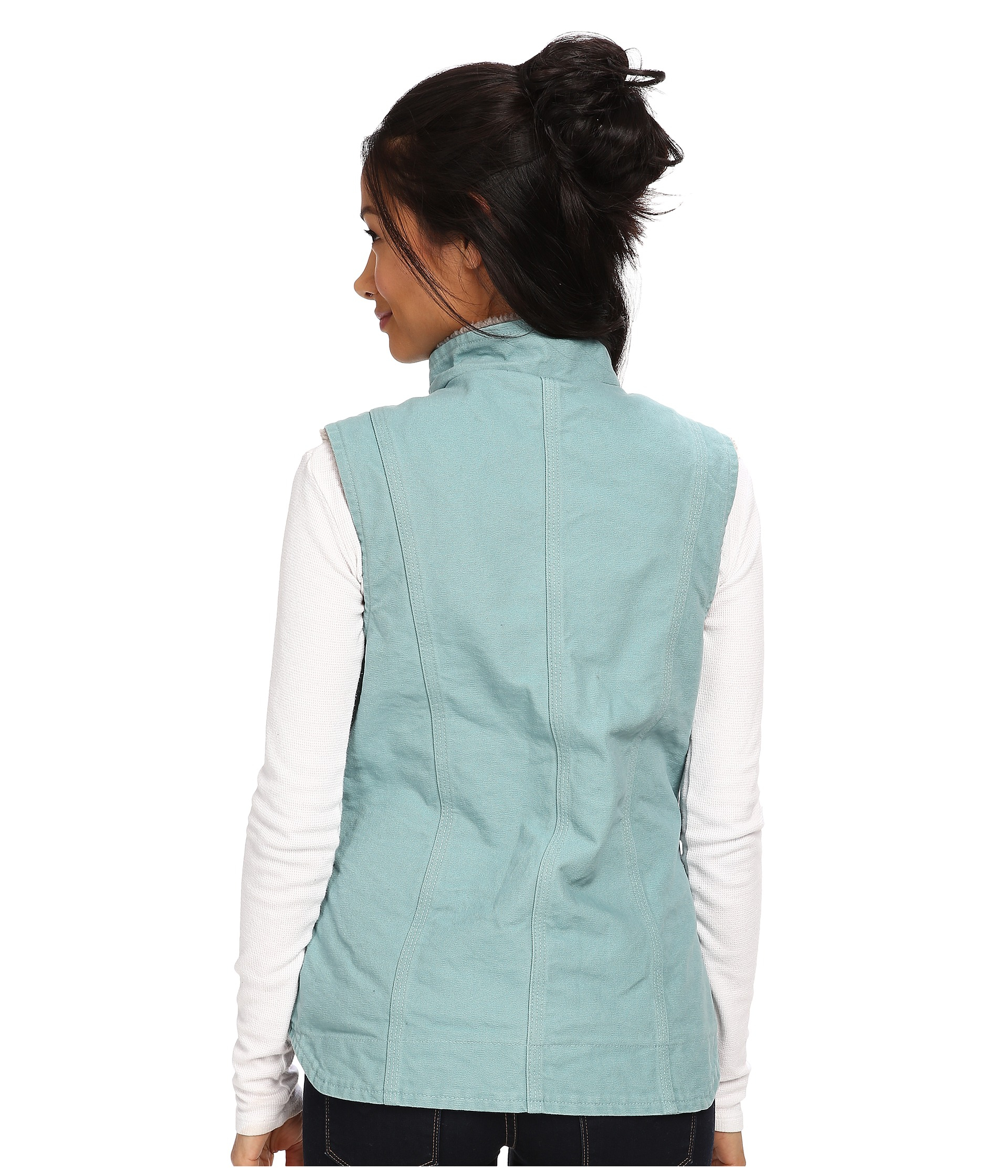 Download Carhartt Synthetic Sandstone Mock Neck Vest in Green - Lyst