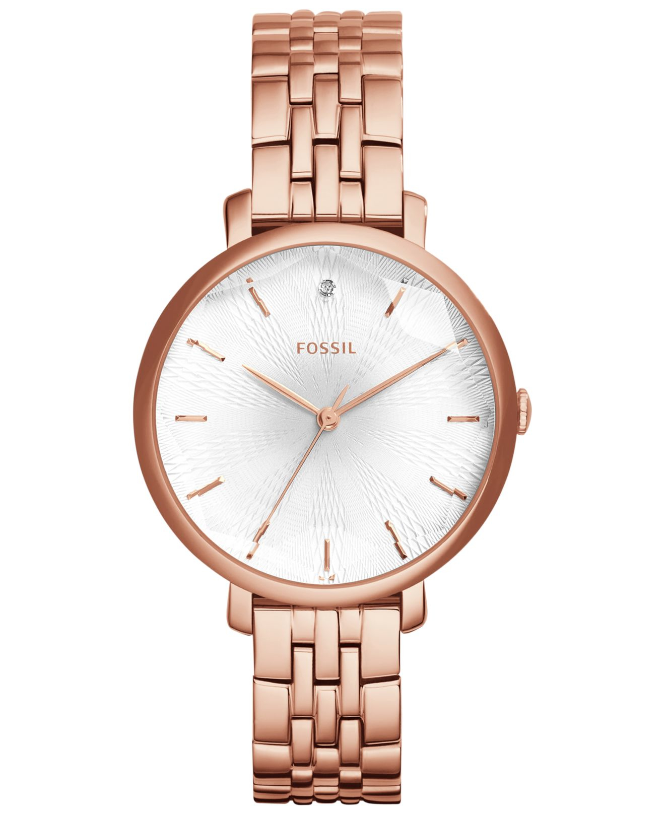 Fossil Women S Incandesa Diamond Accent Rose Gold Tone Stainless Steel Bracelet Watch 36mm Es3860 In Pink Lyst Fossil Women S Incandesa Diamond Accent Rose Gold Tone Stainless Steel Bracelet Watch 36mm Es3860 In Pink Lyst