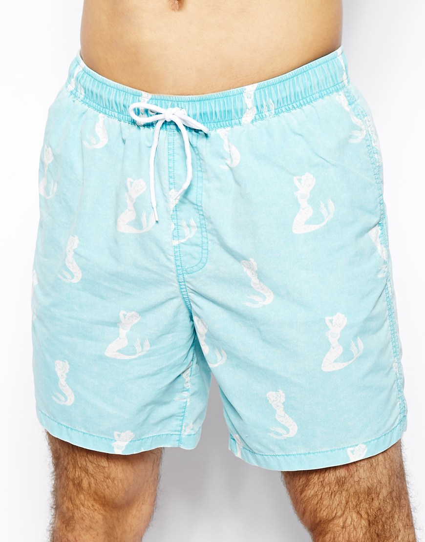 mens mermaid swim trunks