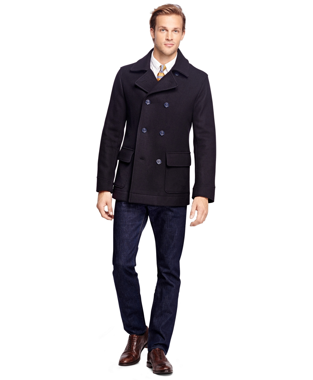 brooks brothers peacoat