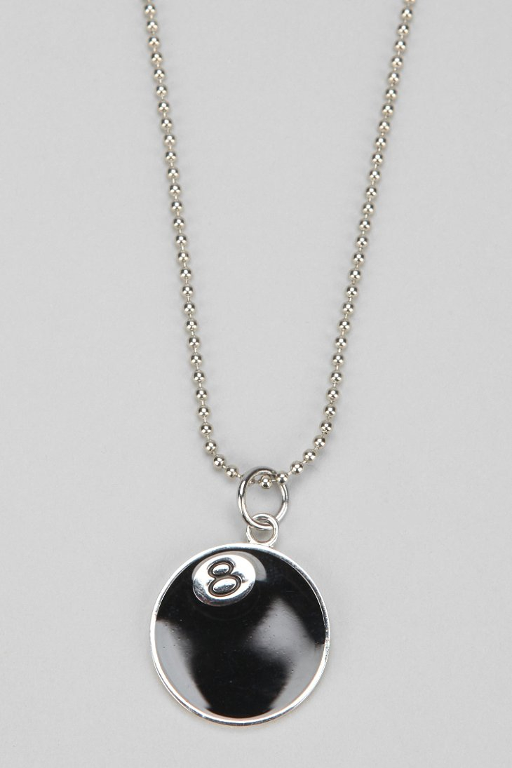Stussy 8 Ball Necklace in Metallic for Men | Lyst