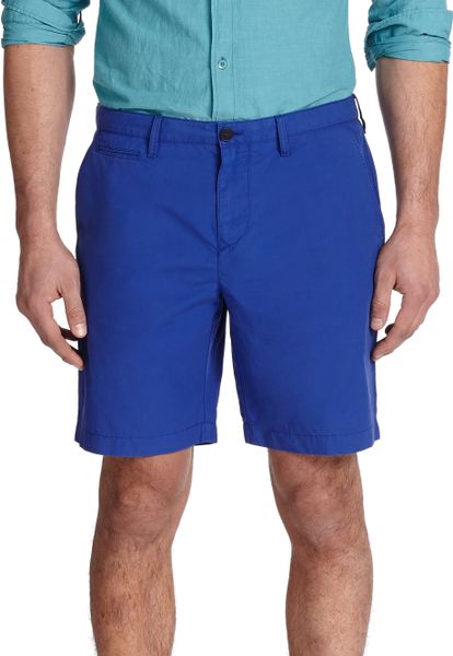 Burberry Brit Cotton Shorts in Blue for Men (BRIGHT-BLUE) | Lyst