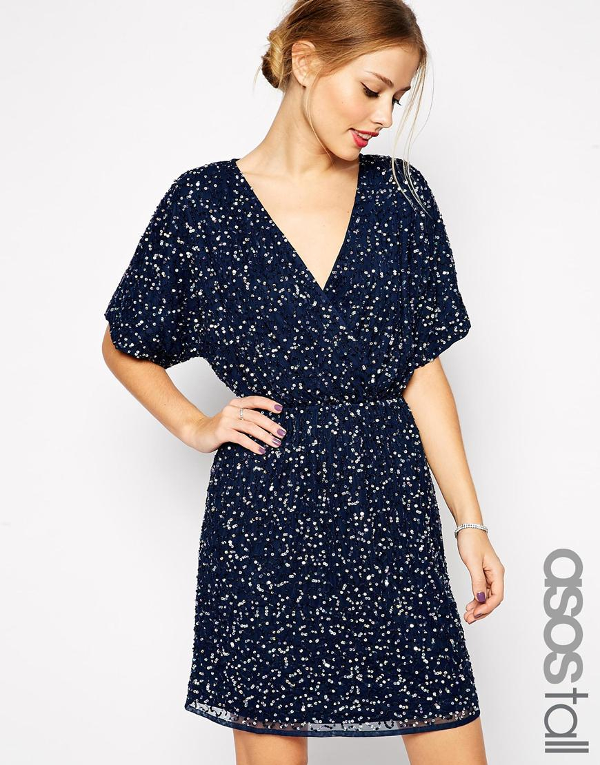 asos tall sequin dress