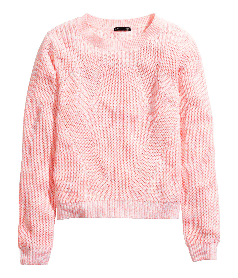 h&m pink knitted jumper