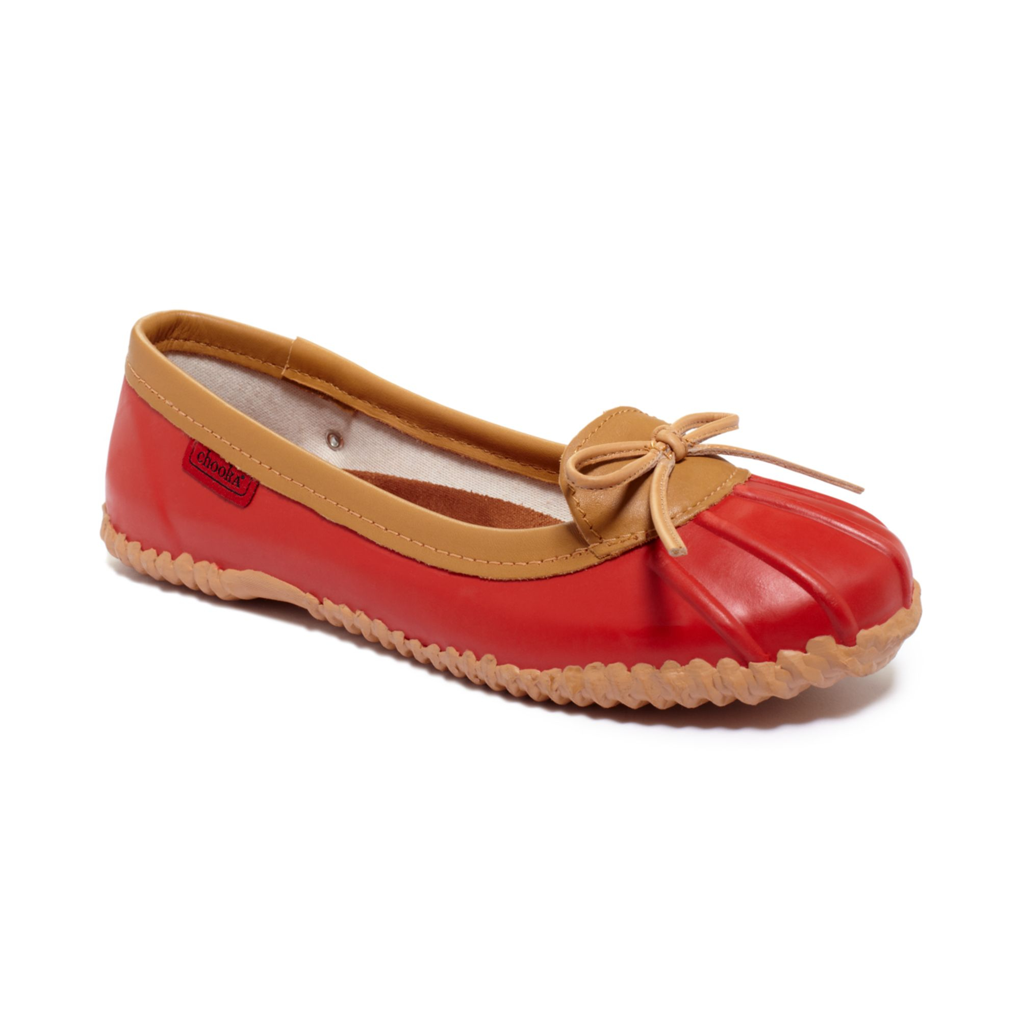 Chooka Solid Duck Skimmer Rain Shoes in Red Lyst