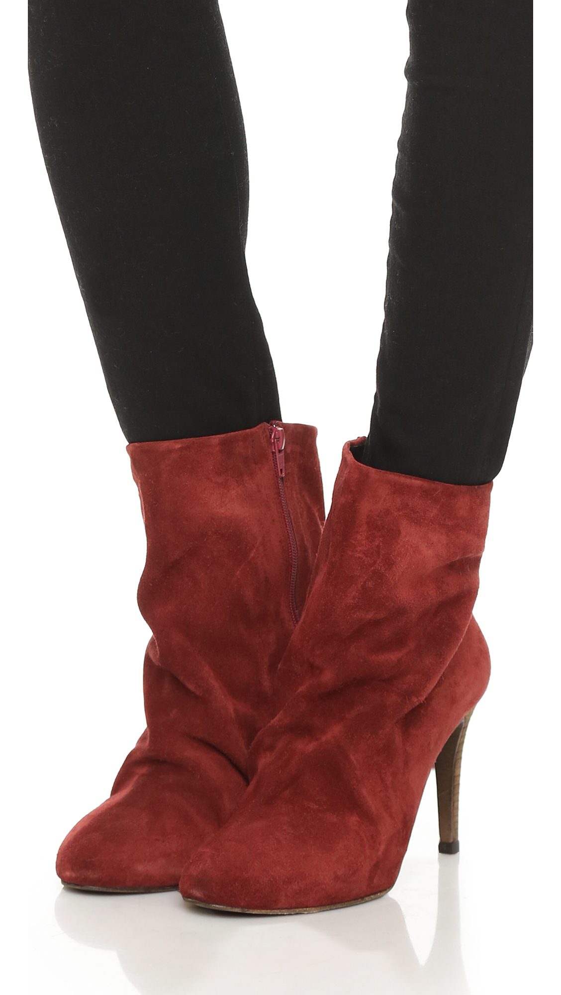 free people red booties