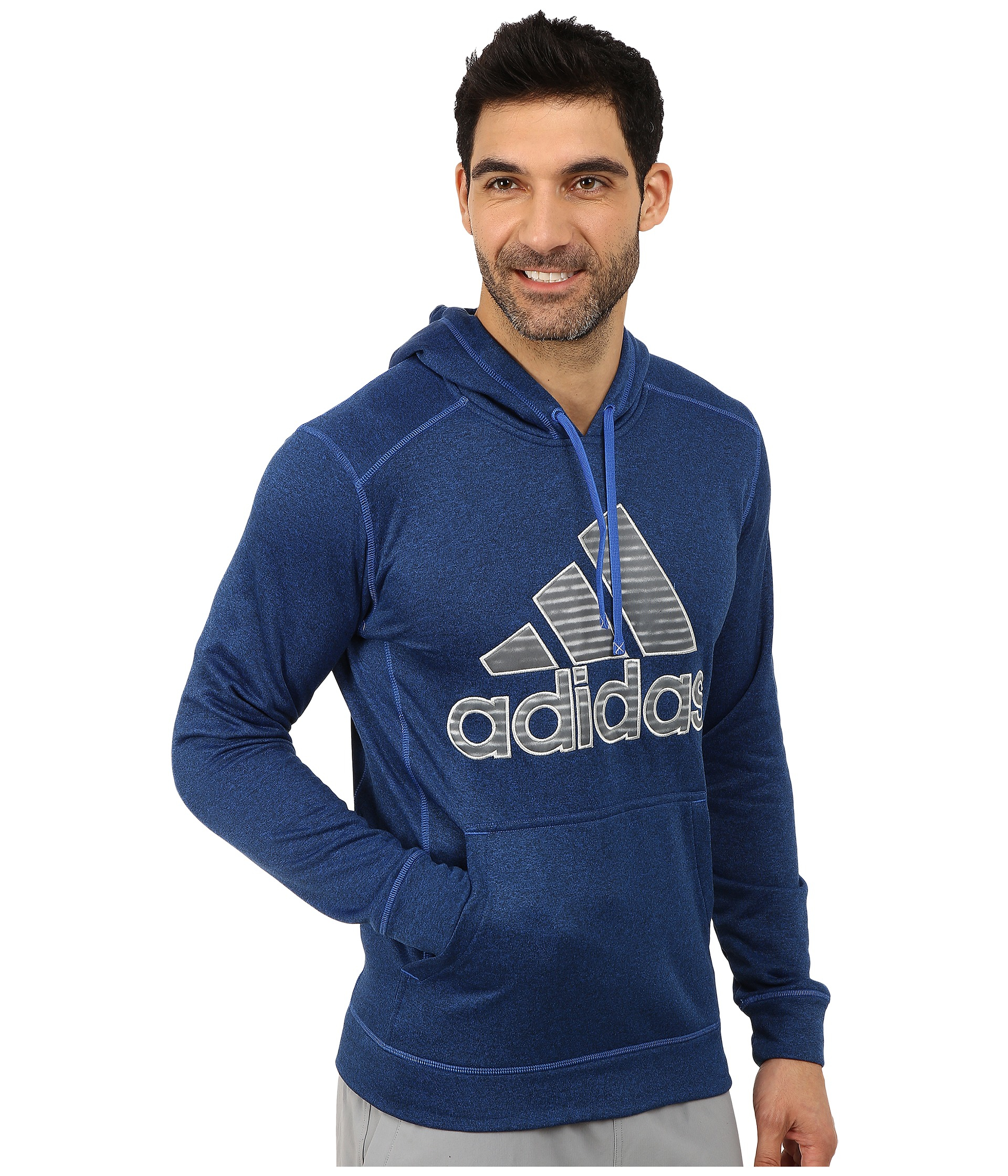 Adidas Ultimate Fleece Pullover Hoodie-illuminated Screen in Blue for ...